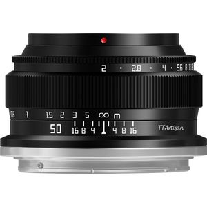 TTArtisan - 50 mm F2 Lens - Zwart - Metaal