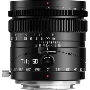 TTArtisan - Tilt 50mm F/1.4 - Objectief - Zwart - Vastbrandpuntlens