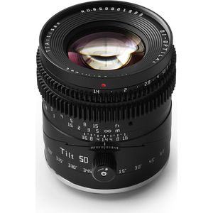TTArtisan 50mm f1.4 Tilt Lens Full Frame Handmatige Portret Lenzen Groot diafragma Compatibel met Fuji X Mount