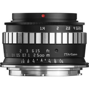 TT Artisan - Cameralens - 23mm F1.4 APS-C voor Canon RF-vatting, zwart-zilver