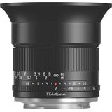 TTArtisan 10mm F2 Asph. APS-C - Sony E - Zwart