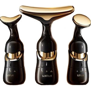 3 in 1 Gezichtsmassage - Huidverjongingsapparaat - Face lift apparaat - Led Gezichtsmasker - Anti Rimpel - Gezicht Nek Oog - Facelift tape - Gezichtverzorging UV - Anti Aging - Fototherapie - Gezichtsroller - Huidverzorging