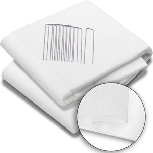 Gartenvlies Frostschutz mit 10 Erdanker, Frühbeetvlies Frostschutzvlies für Pflanzen, 50g/m², 1,5x10m - Vounot