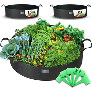 Hangende Plantenzak Multifunctioneel, For Huistuin Hangende Tomaat Aardbei Kweekzak Voedingspot Groente PE Geweven Zak (Color : 1, Size : 4 Holes