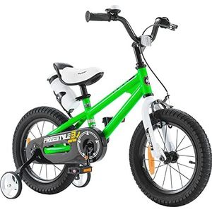 Royal Baby Freestyle Kinderfiets voor jongens en meisjes, met handrem en achteruittrap, 40 cm, groen