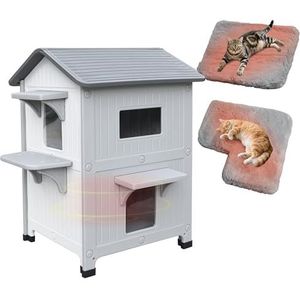 Kerbl Tierhaus Katzenhaus Lodge 77 cm x 50 cm x 73 cm 82790, Tierhütte