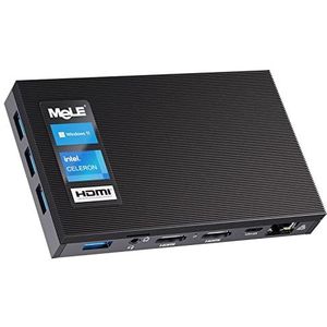 MeLE Quieter3Q N5105 WiFi 6 Fanless Mini PC 8GB 256GB Windows 11 pro Portable Desktop 4K HDMI HDR Industrial PC Support NVMe M.2 SSD 2.4G 5.0G WiFi Gigabit Ethernet PXE Linux Ubuntu Win10 Pro