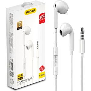 Dudao in-ear-koptelefoon met 3,5mm minijack-aansluiting (Bedraad), Koptelefoon, Wit