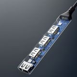 Dudao - USB-C Hub Adapter - Grijs - 4in1 - 1x USB 3.0 - 3x USB 2.0