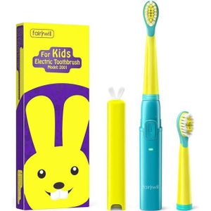 FairyWill FW-2001 Sonic Toothbrush with Headset (Blue/Yellow)
