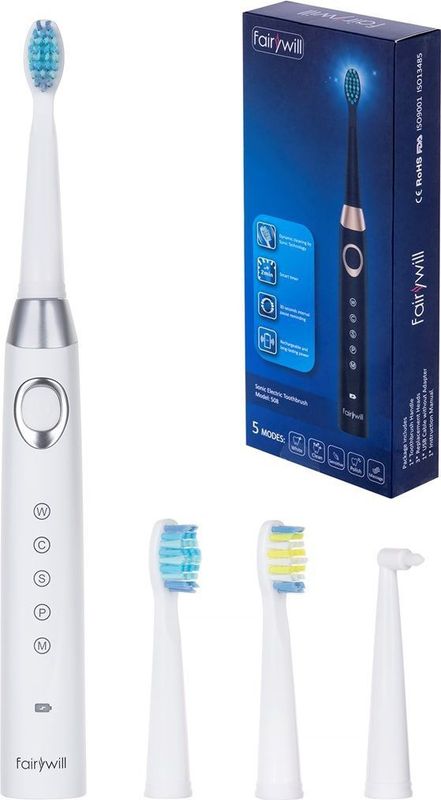 FairyWill Sonic toothbrush met head set 508 (wit)