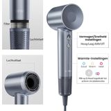 Laifen - Swift Föhn - Silverblue - Krachtige Motor - Laag Geluidsniveau