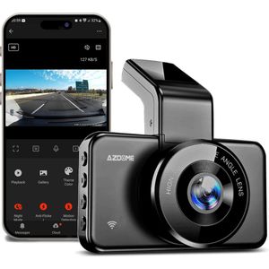 AZDome - M17 Pro - Dashcam - Zwart - FullHD 1296P - Wifi