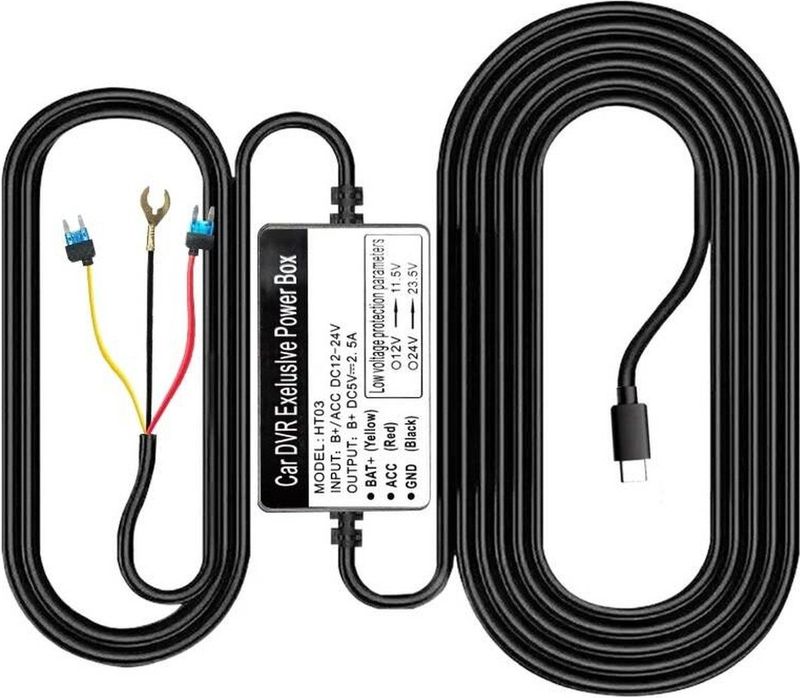Azdome - HT03 - USB-C Kabelset - Zwart - Geavanceerde Technologie