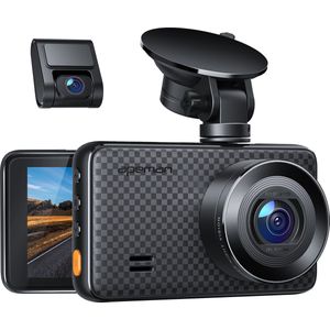 Apeman C860A Dual Dashcam Voor Auto 2K Full HD - Auto Camera Voor en Achter - Parkeerstand met ingebouwde G-sensor - 170° Wijdhoeklens - Nachtzicht -Support 128GB