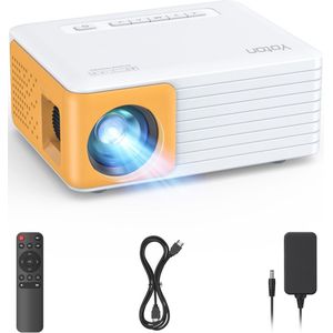 Yoton Y3 Mini Beamer - 7500 Lumen - HDMI USB AV - Wit/Geel