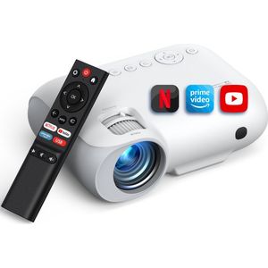 Yoton Y9 - Beamer - Wit - 4K - Native 1080P - 400 ANSI Lumen - Ingebouwde Netflix/Prime Video/YouTube