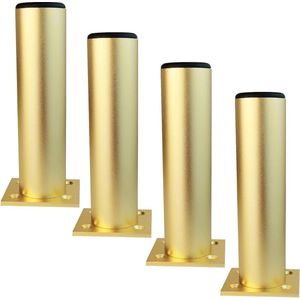 250 mm hoogte meubelpoten kastpoten aluminiumlegering keukenpoten bank poten metaal tafelpoten goud