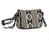 LASCANA Umhängetasche »Crossbody Bag«, im Ethno Look, Minibag, Handtasche, Schultertasche, Tragetasche VEGAN