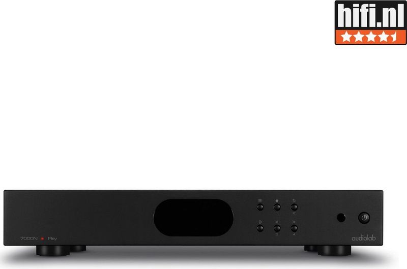 Audiolab 7000N Play - Draadloze Netwerkspeler - Compatibel met streamingdiensten, VU-meter in analoge of digitale vorm, 12V trigger – Zwart