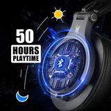 OneOdio A70 - Draadloze Koptelefoon - Bruin/Zilver - Microfoon