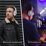 OneOdio A70 - Draadloze Koptelefoon - Bruin/Zilver - Microfoon