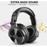 OneOdio Pro10 - Koptelefoon - Inklapbaar - Zwart - Met Microfoon