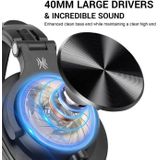 OneOdio A71 - koptelefoon met microfoon - inklapbaar - muziek|studio|DJ (bruin/zilver)