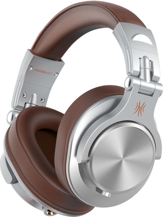 OneOdio A71 - koptelefoon met microfoon - inklapbaar - muziek|studio|DJ (bruin/zilver)