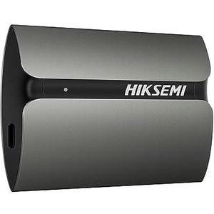 HIKSEMI Externe SSD 512GB, Mini USB 3.1 Type-C Draagbare SSD Harde Schijf Extern, tot 560 MB/s Lezen, Compatibel met Android Phone/Android Tablet/PC/Laptop (Grijs) - T300S