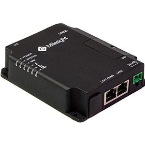 Milesight - UR32Lite - Industrial LTE-router - POE - Zwart - Met 2 Ethernet-poorten