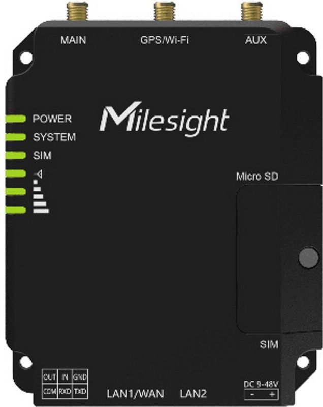 Milesight UR32 Industrial LTE Router - POE - WiFi