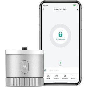 MOES Tuya Bluetooth Smart Lock Silver - Slim Deurslot - Tuya Smart Life App - SKG***