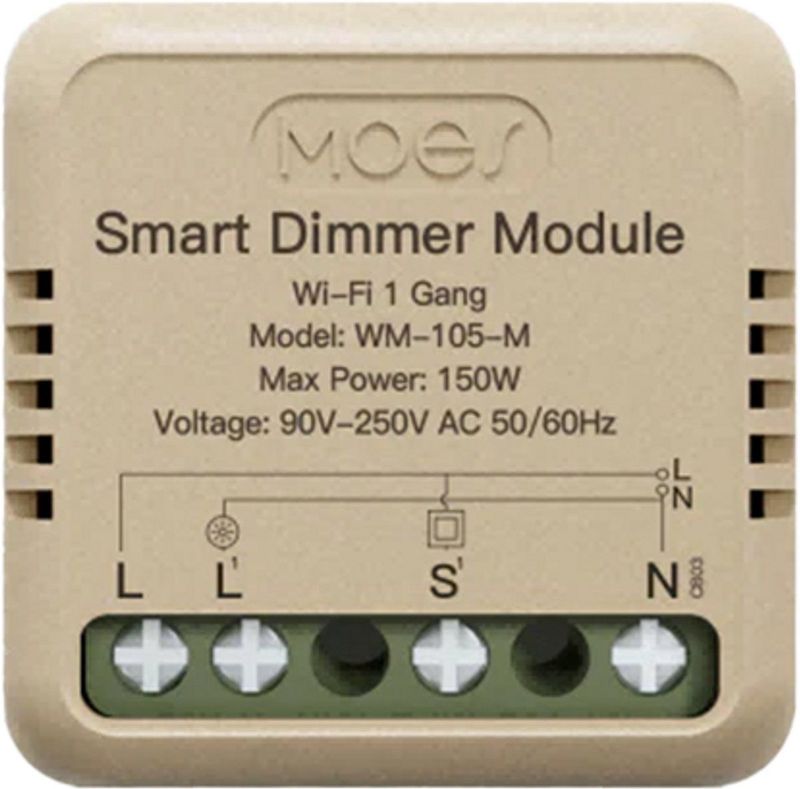 Inbouw Dimmer - Kroonsteen - Max 150W - Tuya Smart Compatibel