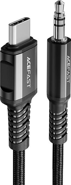Acefast Audio Kabel USB-C zu 3.5mm Klinke - 1.2m - Schwarz