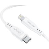 Acefast C3-01 MFI Certified USB-C to Lightning Cable, 30W, 1.2m (White)