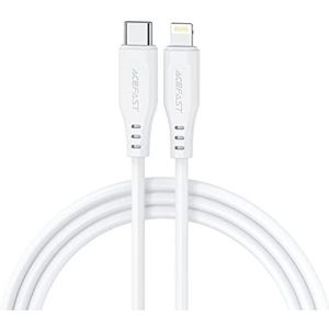 Acefast C3-01 MFI Certified USB-C to Lightning Cable, 30W, 1.2m (White)