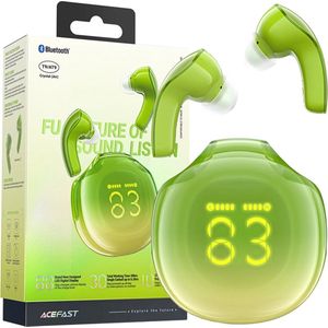 Acefast T9 Bluetooth 5.3 Draadloze In-Ear Hoofdtelefoon - Groen