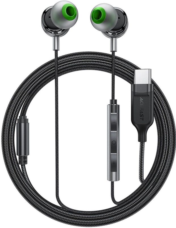 Acefast L5 - In-Ear Hoofdtelefoon - Zwart - 1,2M