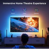 Govee - TV Backlight 3 Lite Kit - RGBICW LED-strip - 3,6 Meter - Inclusief Slimme Lichtbalken