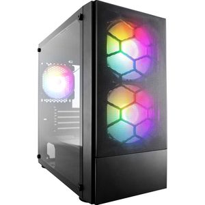 1stplayer X4-M-BK (mATX), PC-behuizing, Zwart