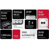 Nothing - Telefoon - Mobiele Telefoon - Gebroken Wit - 128 GB