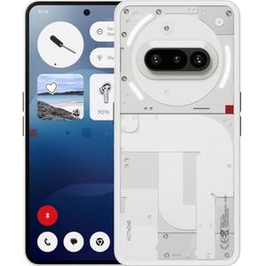 Nothing Phone (3a) 128 GB - Handy mit Essential Space, 50-MP-Hauptkamera, 32-MP-Frontkamera, 30-facher Ultra-Zoom, 8 GB RAM, Langer Akkulaufzeit und 6,77 Zoll Flexibles FHD+ AMOLED-Display - Weiß