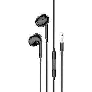 HOCO BM30 Max Acoustic - In Ear Oordopjes - Met draad en microfoon - 3,5mm Jack Aansluiting - Zwart