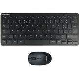 UNYKAch UK505448 toetsenbord Inclusief muis RF Draadloos QWERTY Portugees Zwart