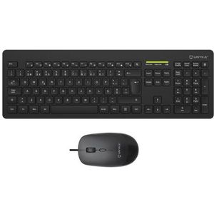 UNYKAch UK505446 toetsenbord Inclusief muis RF Draadloos QWERTY Portugees Zwart