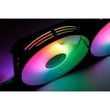 ABYSM Arclight 2.0 ARGB Computer behuizing Ventilator 12 cm Zwart 3 stuk(s)