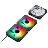 ABYSM Arclight 2.0 ARGB Computer behuizing Ventilator 12 cm Zwart 3 stuk(s)