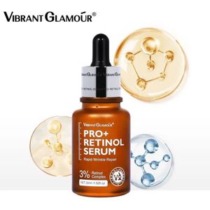 VIBRANT GLAMOUR - Pro+ retinol serum - Bevat 3% retinol - Anti-aging eigenschappen - Cellulaire vernieuwing - Verminderen van hyperpigmentatie - Vitamine A - Vitamine E als antioxidant - 30ML