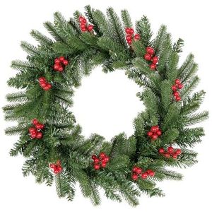 Verlichte kerstkrans Etoile brillante zilver - Kerstkransen en Verlichte kerstkrans Etoile brillante zilver - Kerstkransen en